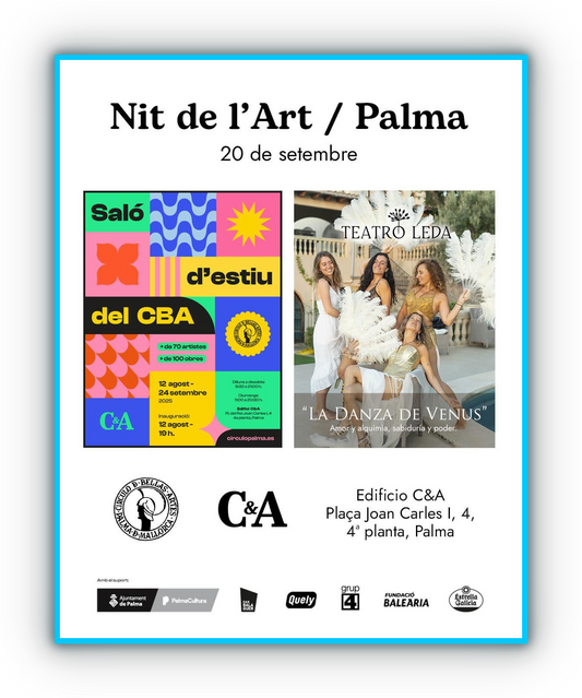 El Círculo de Bellas Artes en la Nit de l’Art / Palma 📅 20 de septiembre · ⏰ De 20:00 a 22:00 h