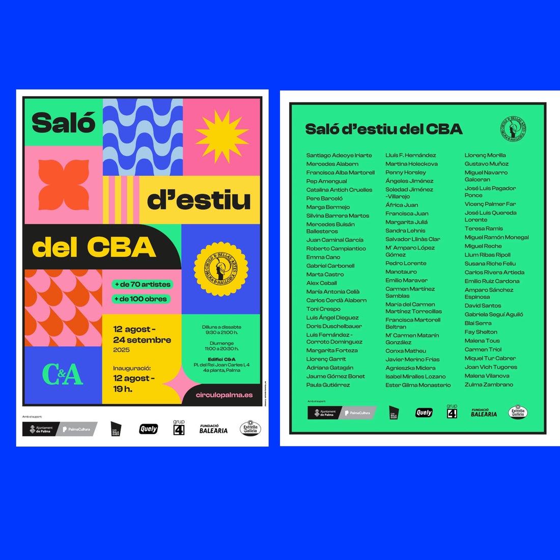 💫Nuestra primera exposición conjunta en Mallorca: “Saló d’estiu del CBA” – Círculo de Bellas Artes de Palma🎨