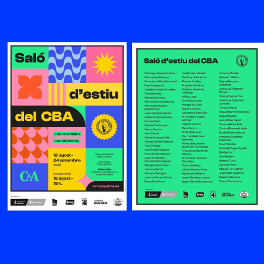 💫Nuestra primera exposición conjunta en Mallorca: “Saló d’estiu del CBA” – Círculo de Bellas Artes de Palma🎨