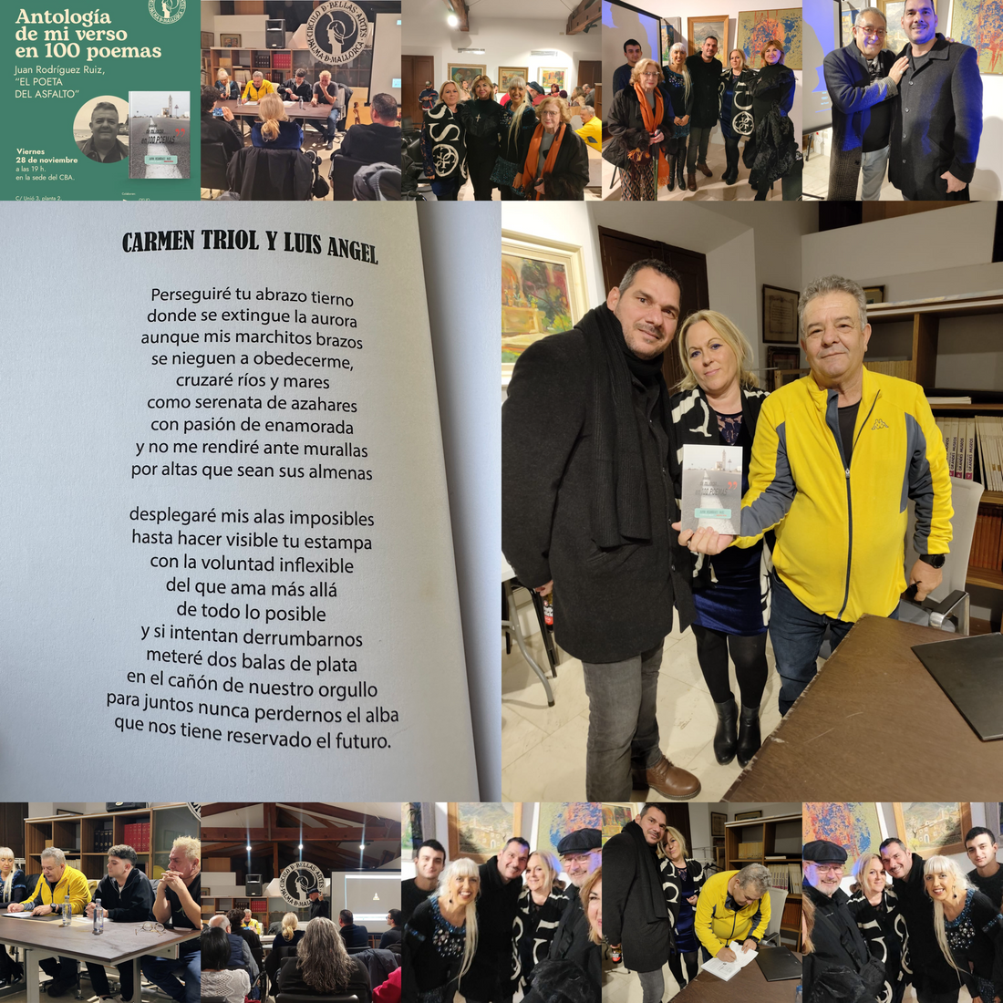 🌟 Una noche para el recuerdo: Presentación de Antología de mi verso en 100 poemas de Juan Rodríguez en el Círculo de Bellas Artes de Palma.