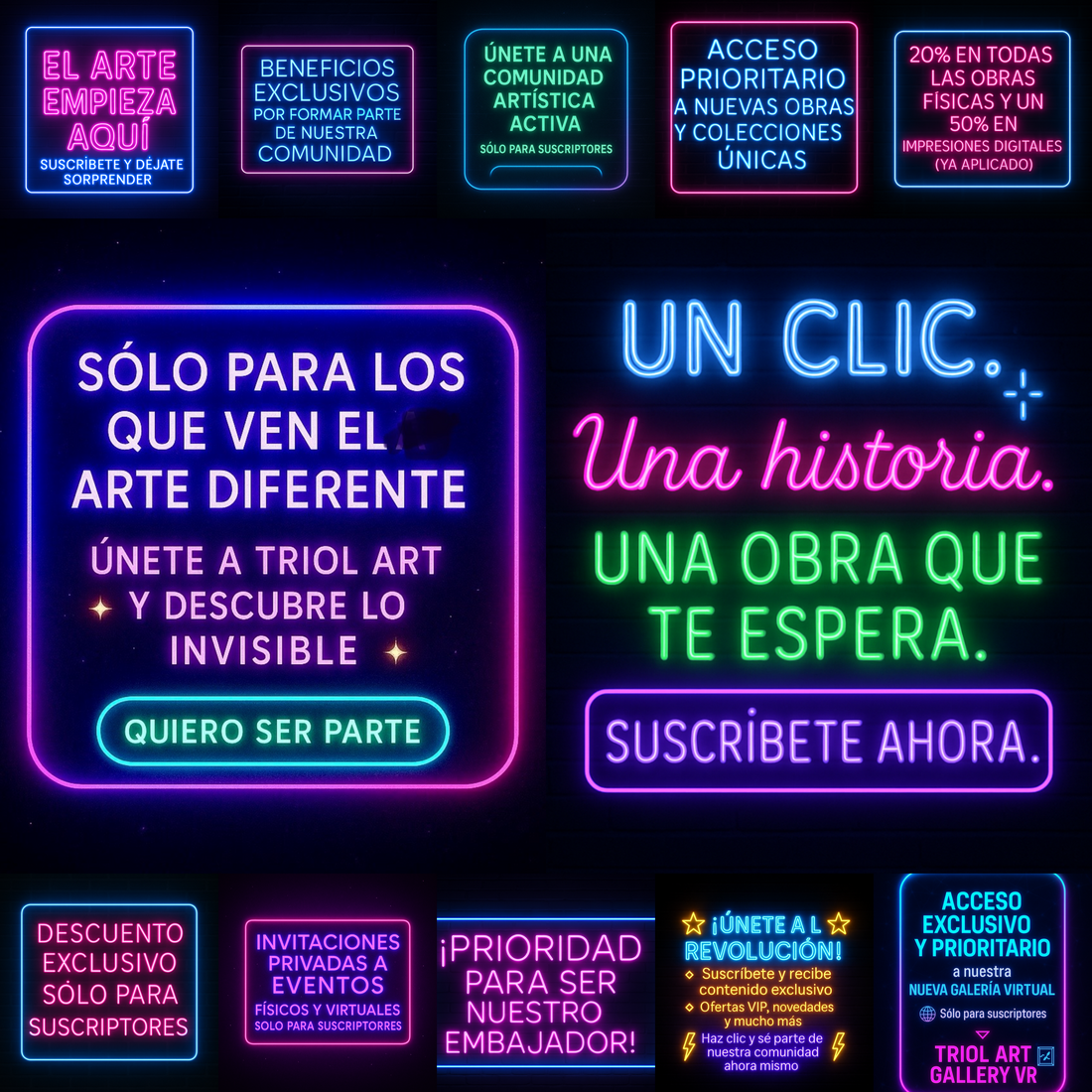 🎨¡ Únete a Nuestra Comunidad de Amantes del Arte y Recibe un Descuento Exclusivo y un montón de ventajas!💝