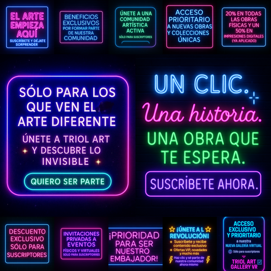 🎨¡ Únete a Nuestra Comunidad de Amantes del Arte y Recibe un Descuento Exclusivo y un montón de ventajas!💝