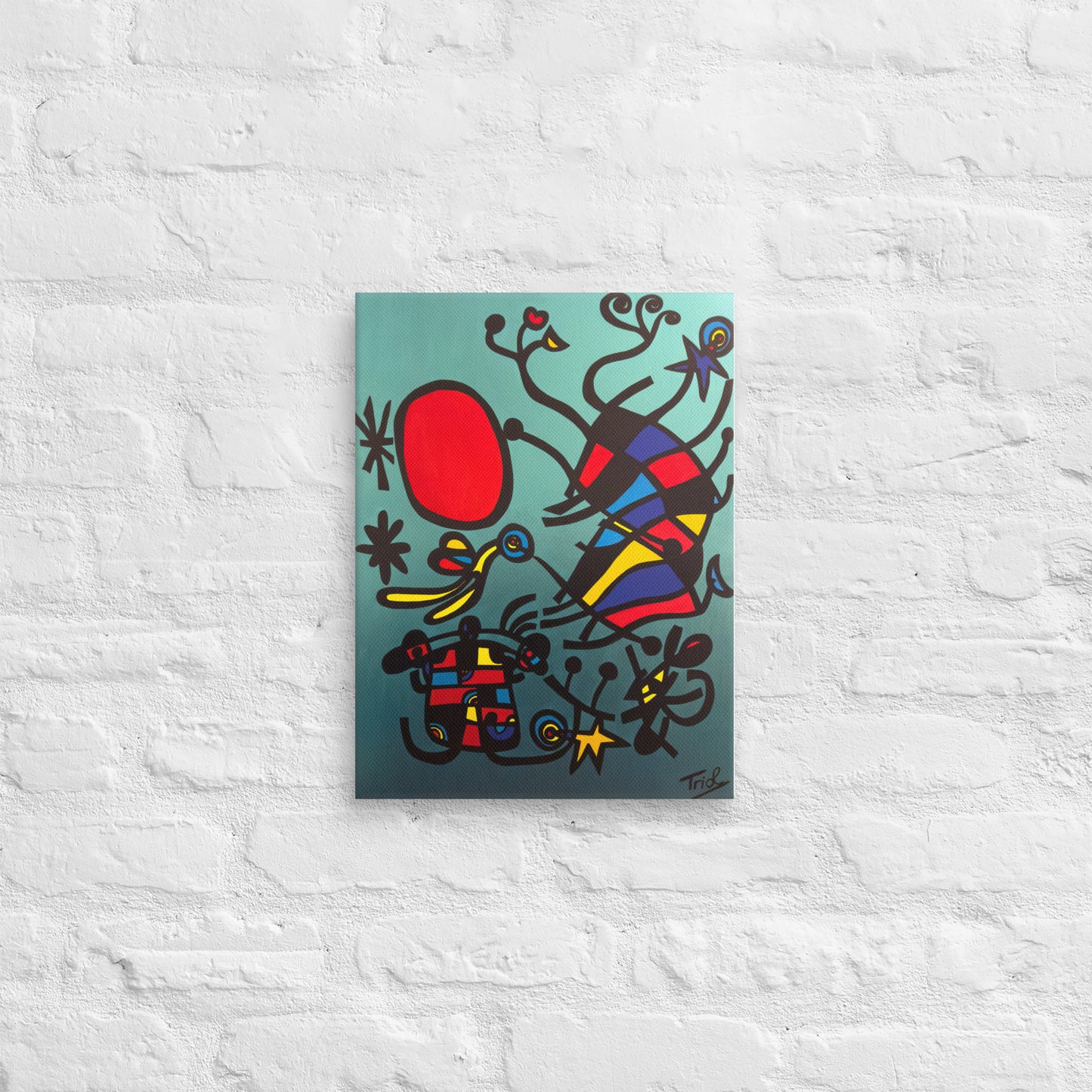 "KITES" DIGITAL PRINT CANVAS MIRÓ SPECIAL SERIES