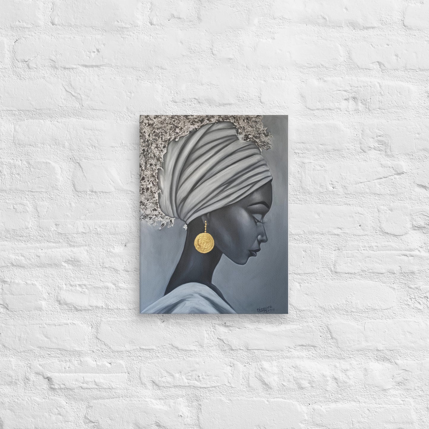 "AFRO FACES ONE" DIGITAL PRINT CANVAS AFRO FACES COLLECTION