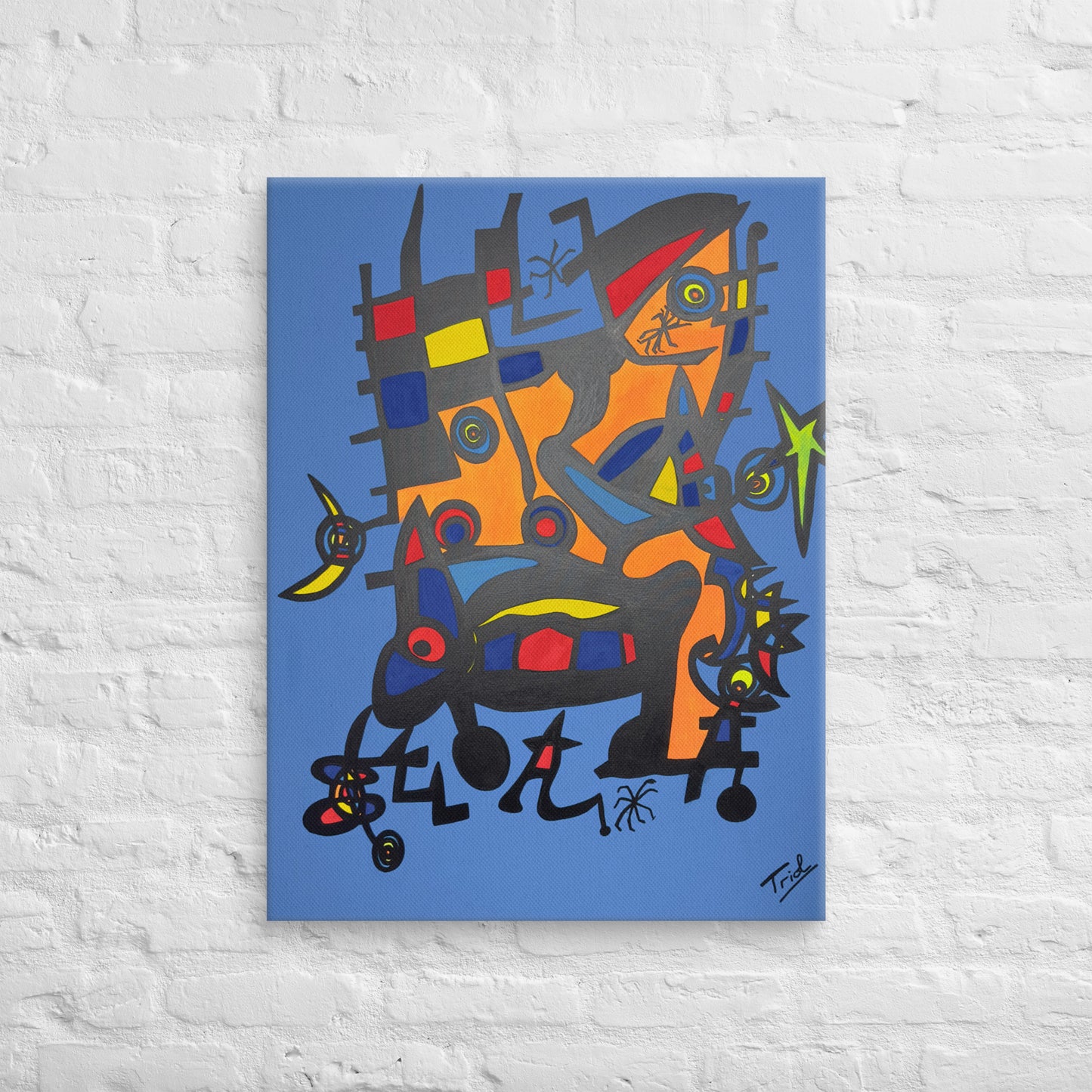 "MASKED" DIGITAL PRINT CANVAS MIRÓ SPECIAL SERIES