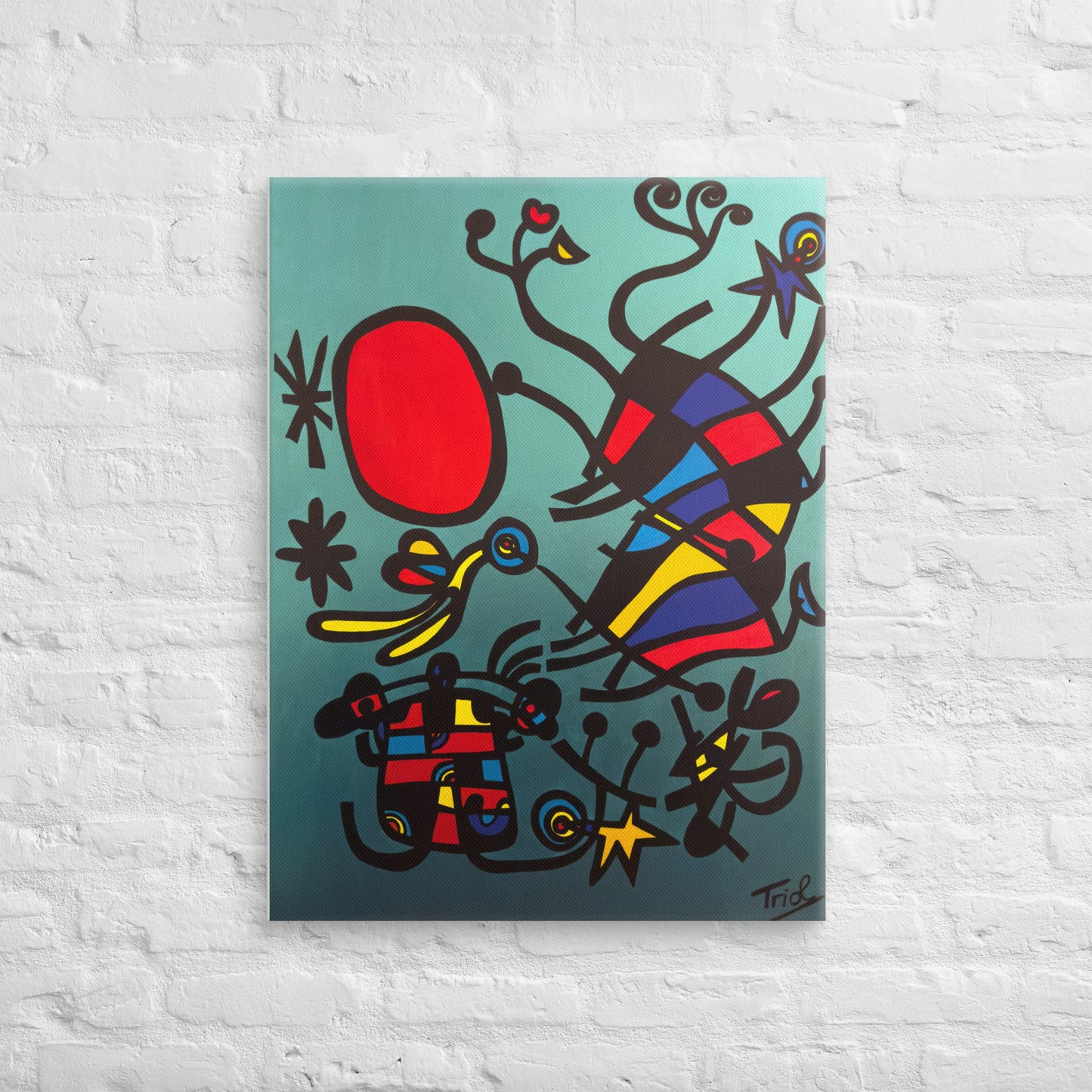 "KITES" DIGITAL PRINT CANVAS MIRÓ SPECIAL SERIES