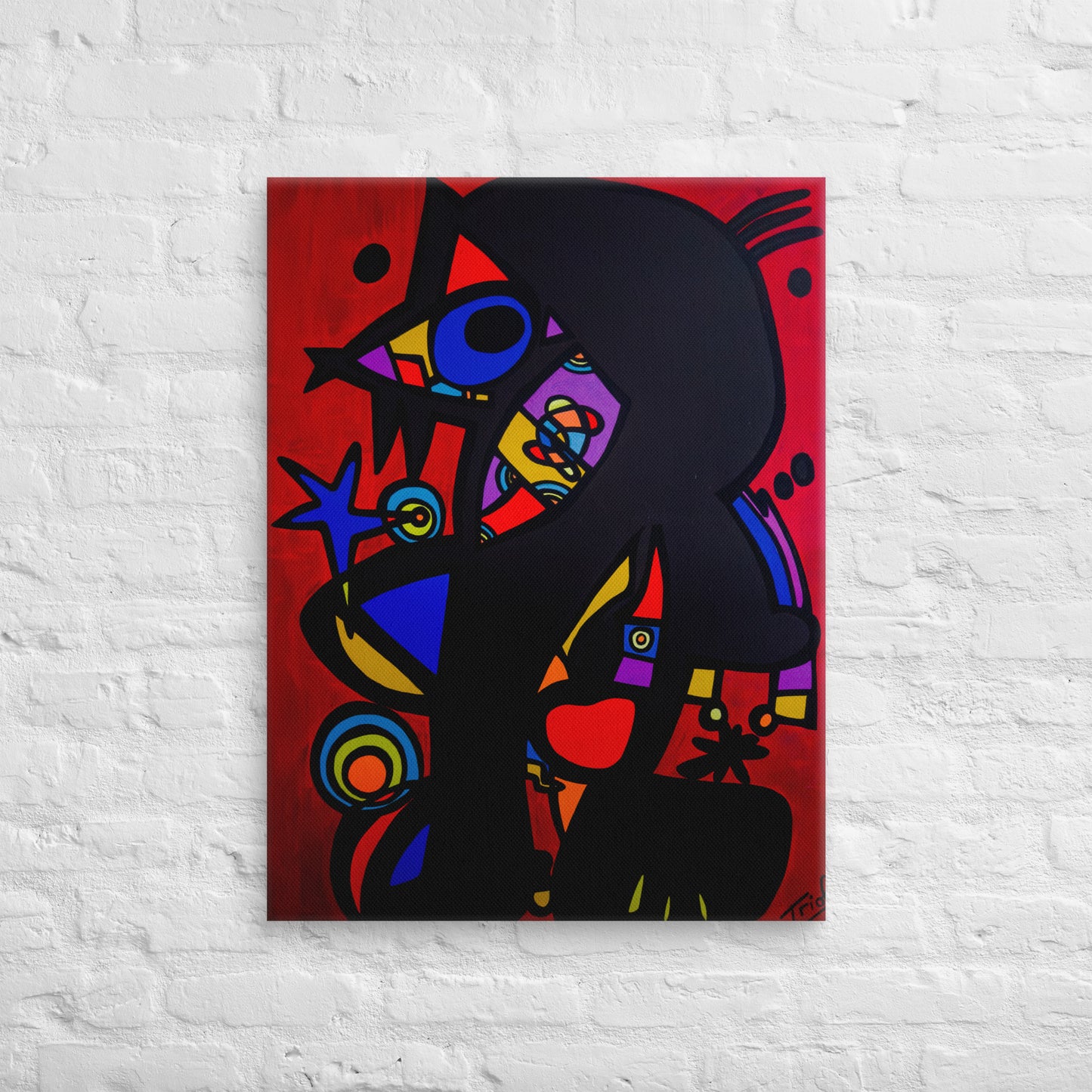 "THE CAT" DIGITAL PRINT CANVAS MIRÓ SPECIAL SERIES