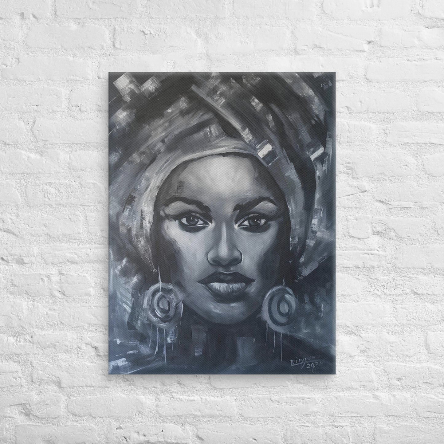 "AFRO FACES TWO" DIGITAL PRINT CANVAS AFRO FACES COLLECTION