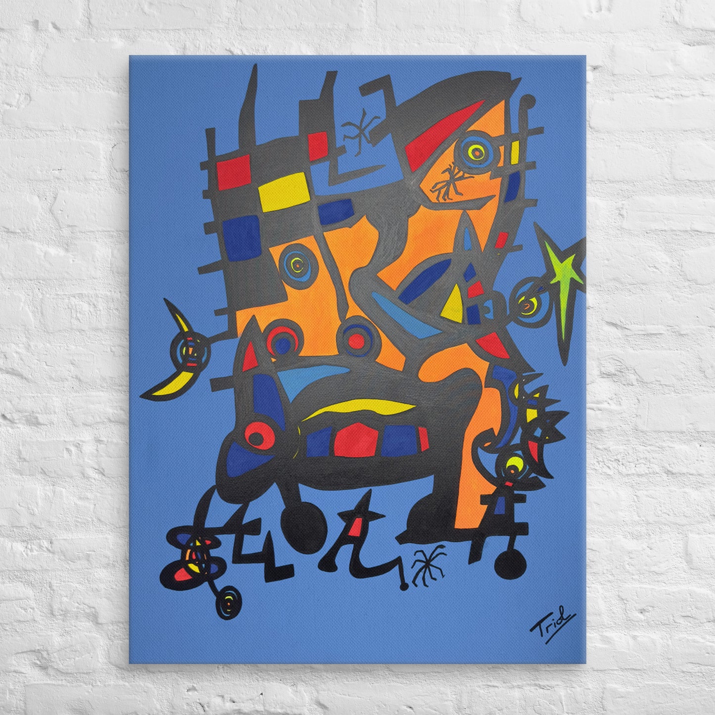 "ENMASCARADO" IMPRESIÓN DIGITAL LIENZO SERIE ESPECIAL MIRÓ