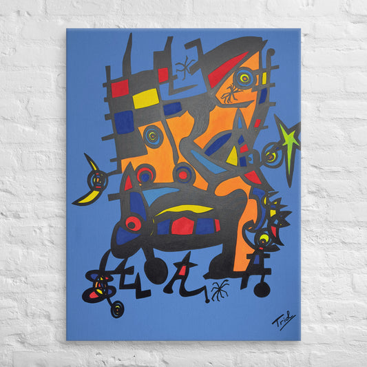 "MASKED" DIGITAL PRINT CANVAS MIRÓ SPECIAL SERIES