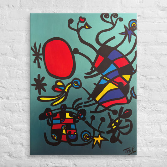 "KITES" DIGITAL PRINT CANVAS MIRÓ SPECIAL SERIES