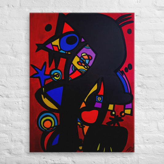 "THE CAT" DIGITAL PRINT CANVAS MIRÓ SPECIAL SERIES