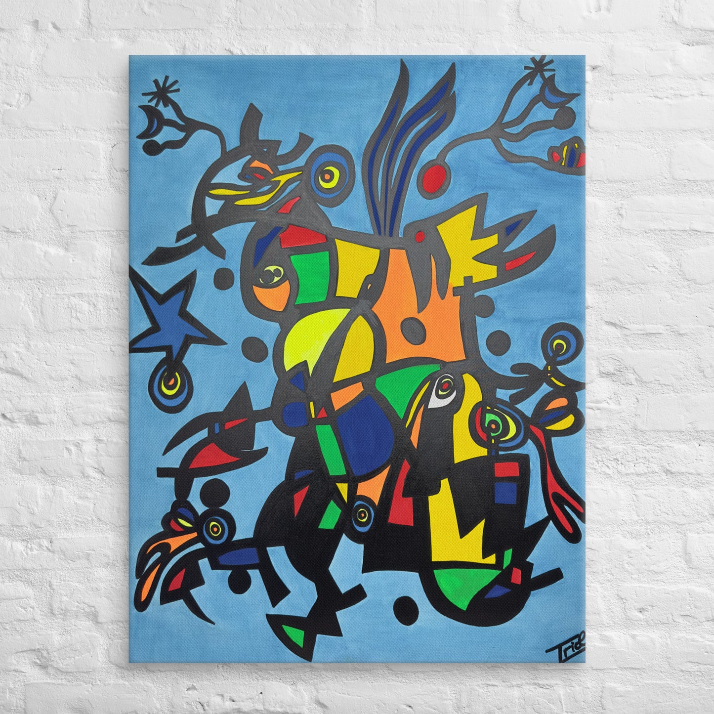 "LIBERATION" DIGITAL PRINT CANVAS MIRÓ SPECIAL SERIES