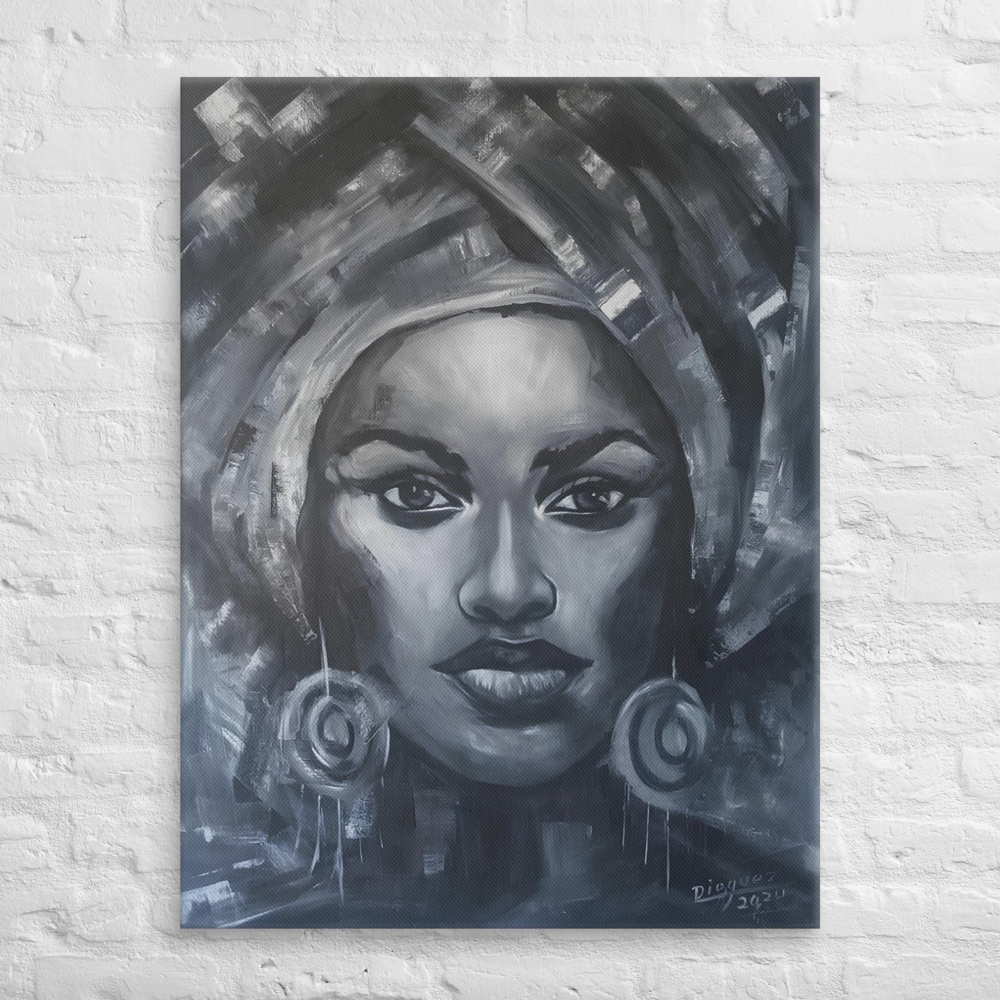 "AFRO FACES TWO" DIGITAL PRINT CANVAS AFRO FACES COLLECTION